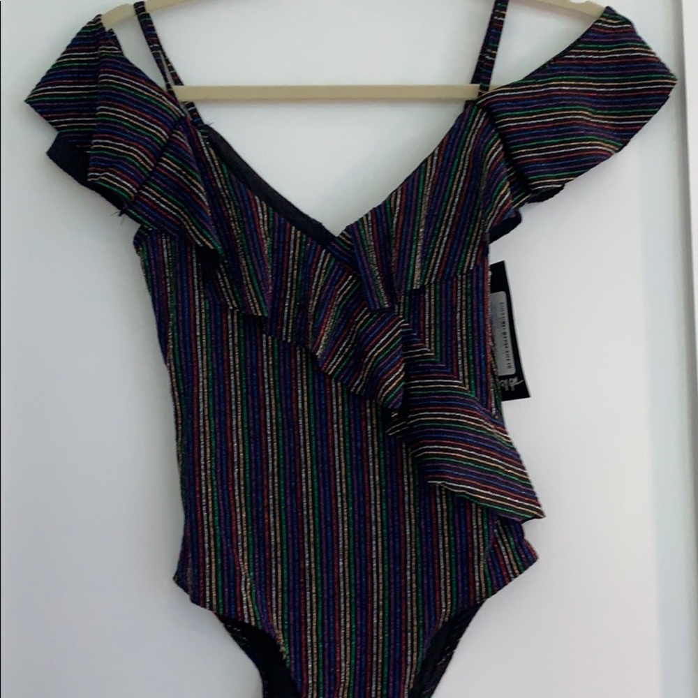 Glitter Stripe Bodysuit